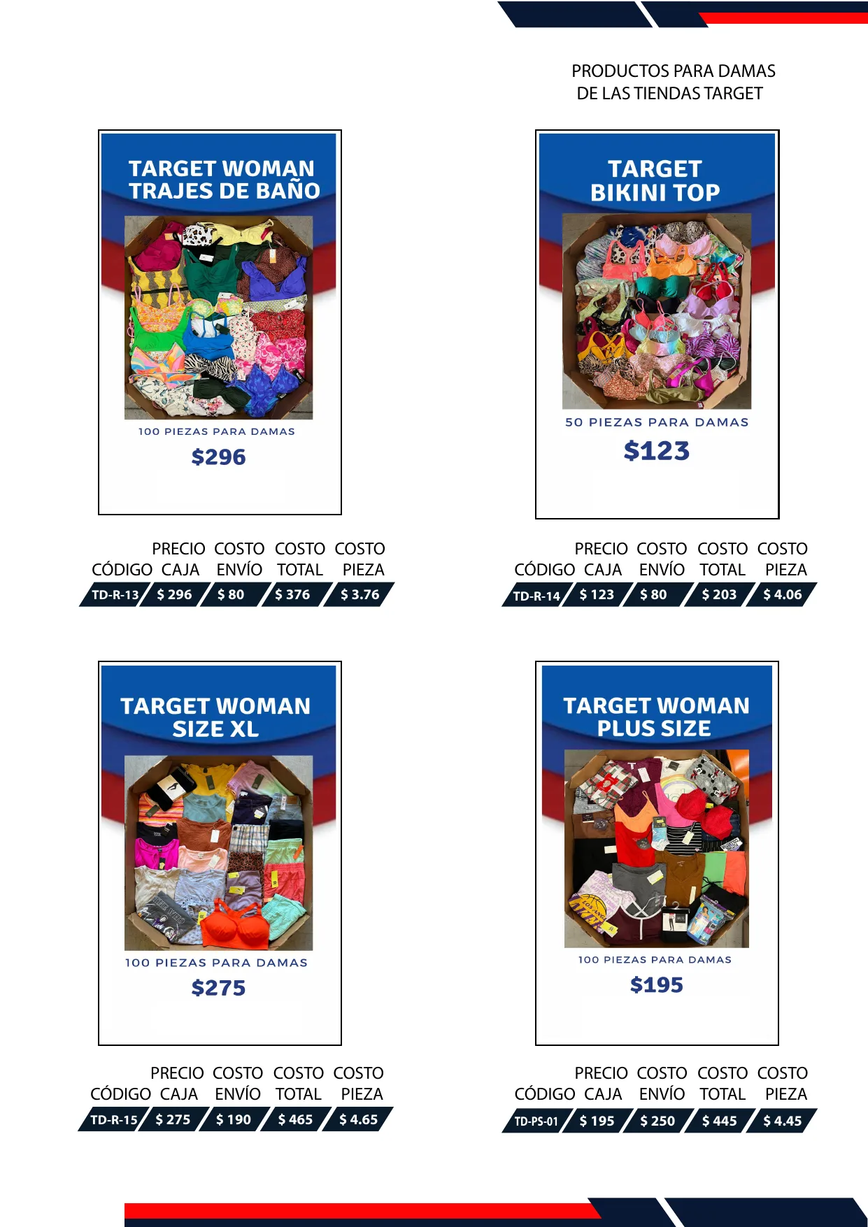 Pagina 5 de 35 del Catalogo de pacas ya armadas